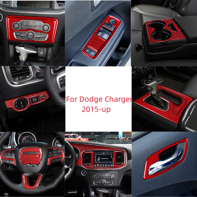 Interior Detailing Kit - Adesivo Rosso in Fibra di Carbonio